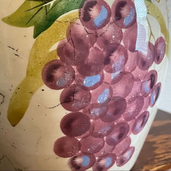 Vintage Raymond Waites Cornucopia 7.5" Grapes Large Milk Pitcher With Handle - Picture 9 of 10